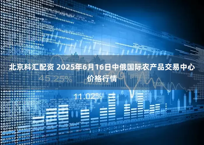 北京科汇配资 2025年6月16日中俄国际农产品交易中心价格行情